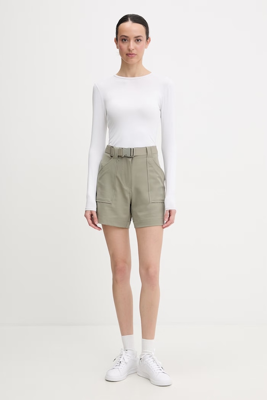 Guess pantaloni scurți pentru femei NORTH SAILS W6GD01.W1415 verde SS26