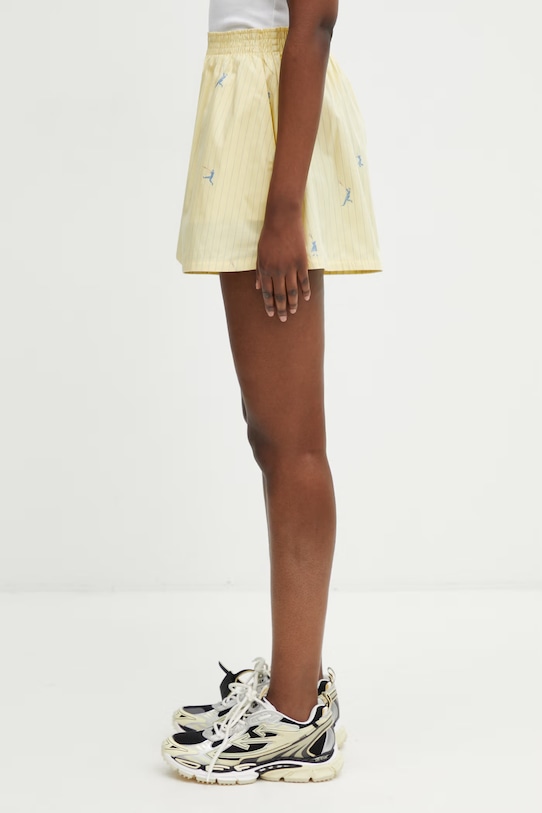 Lacoste szorty bawełniane damskie FF1034 żółty SS26