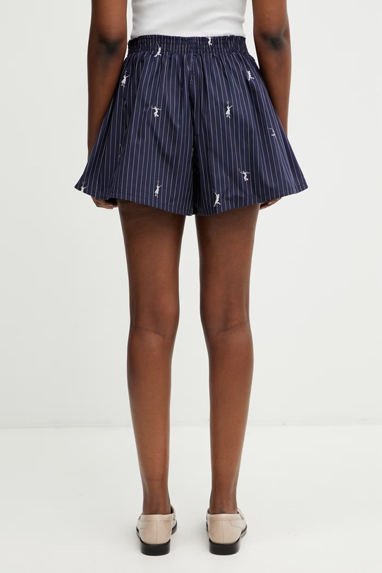 Дрехи Lacoste къс панталон от памук дамски FF1034 тъмносин