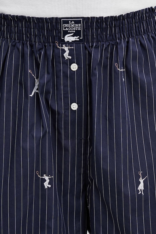 Lacoste szorty bawełniane damskie granatowy FF1034