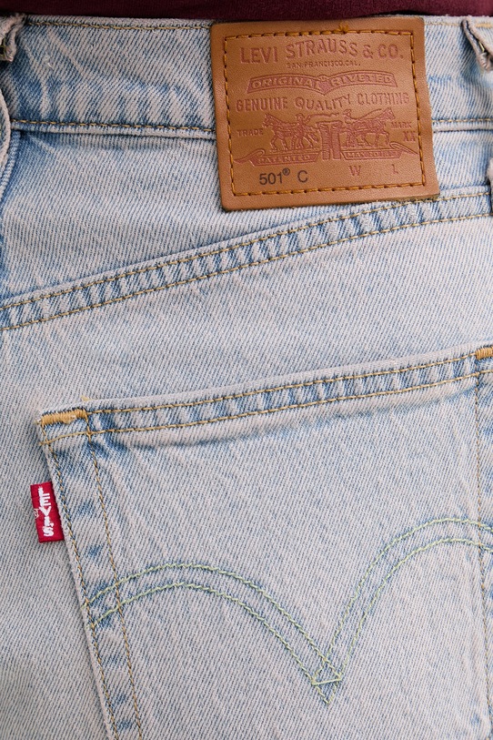 Levi's szorty jeansowe 501® CURVE różowy 005DP