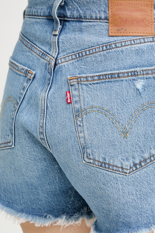Levi's szorty jeansowe 501® CURVE niebieski 005DP