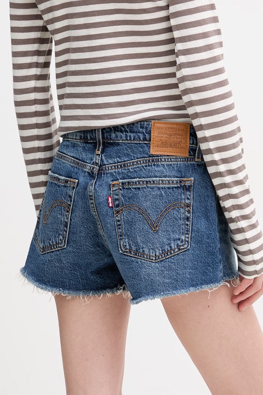 Odzież Levi's szorty LOW LOOSE 005DR niebieski