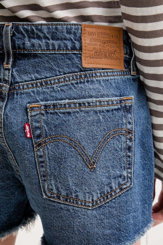 Къс панталон Levi's LOW LOOSE син 005DR