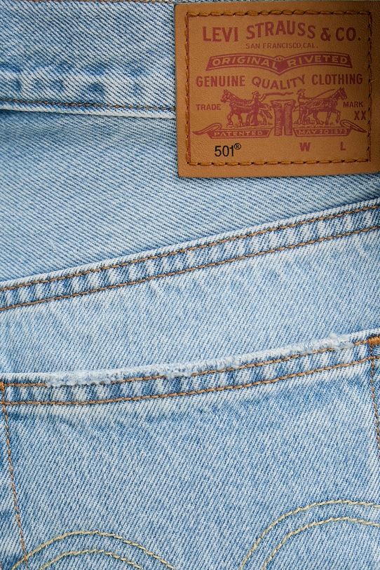 Levi's szorty jeansowe 501® ORIGINAL niebieski 56327.0552