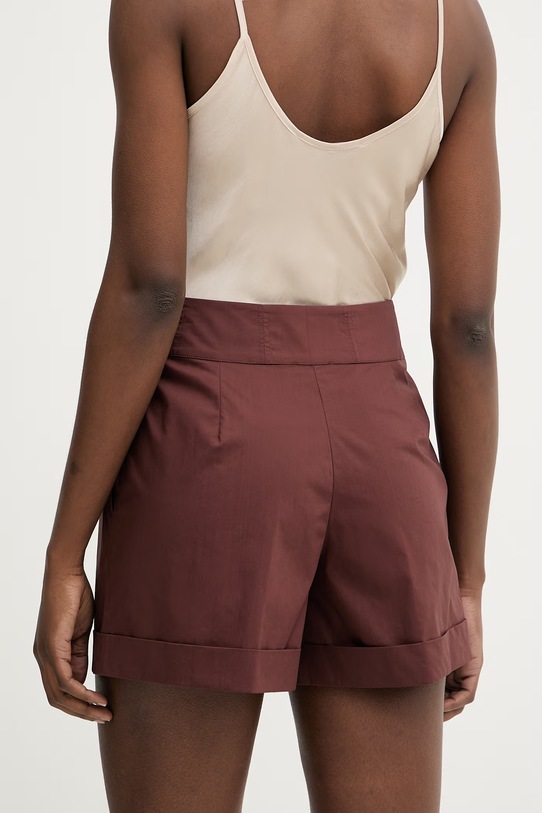 Odzież Patrizia Pepe szorty damskie bawełniane 2P1751.A9B9 brązowy