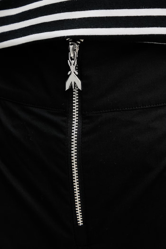 Patrizia Pepe szorty damskie bawełniane czarny 2P1751.A9B9