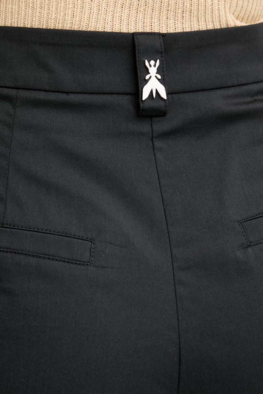 Patrizia Pepe bermudy damskie z bawełną czarny 2P1752.A743