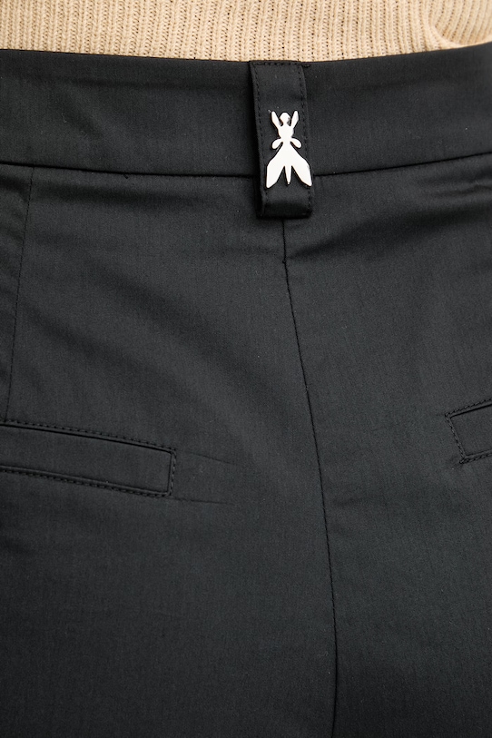 Patrizia Pepe bermudy damskie z bawełną czarny 2P1752.A743