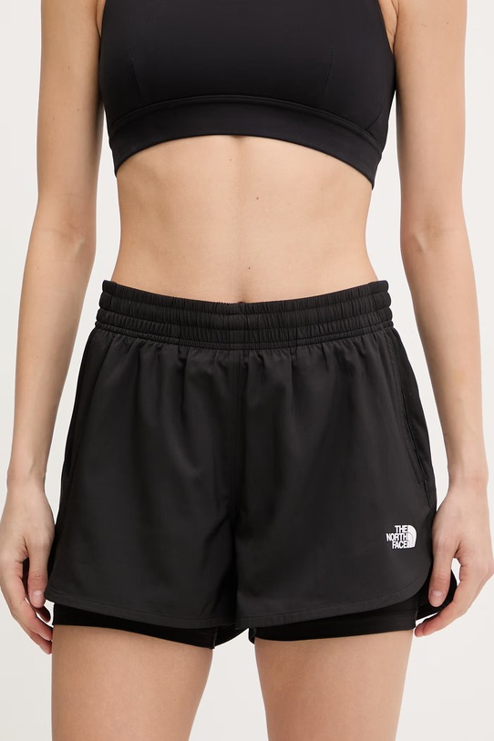 The North Face szorty 2w1 damskie FLEX czarny NF0A8FBWJK31