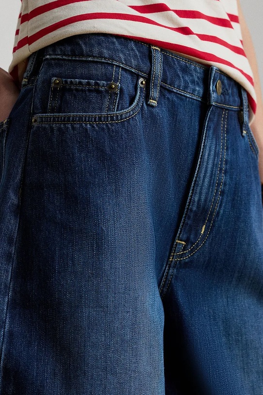 Lauren Ralph Lauren bermudy damskie jeansowe granatowy 200P13594