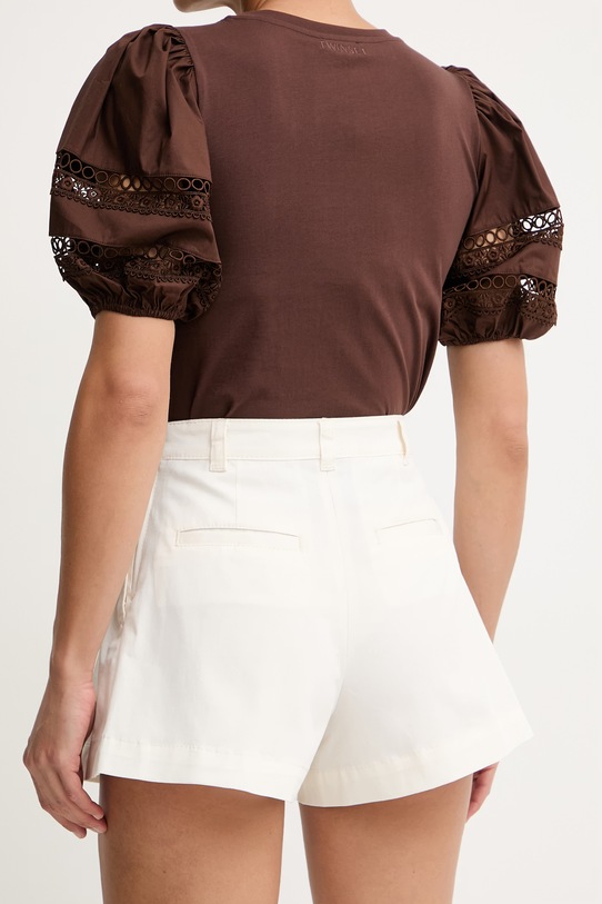 Îmbrăcăminte Max&Co. pantaloni scurți pentru femei, din bumbac cu elastan MCOMAESTRO 2616141024200 bej
