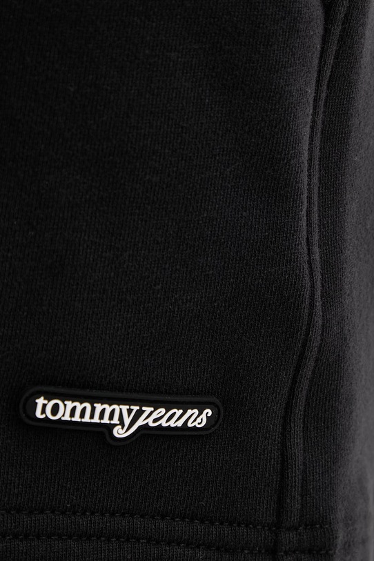Tommy Jeans szorty dresowe damskie bawełniane czarny DW0DW22230