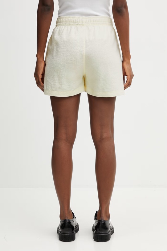 Odzież Maison Kitsuné szorty dresowe bawełniane damskie QW01400KA0035 beżowy