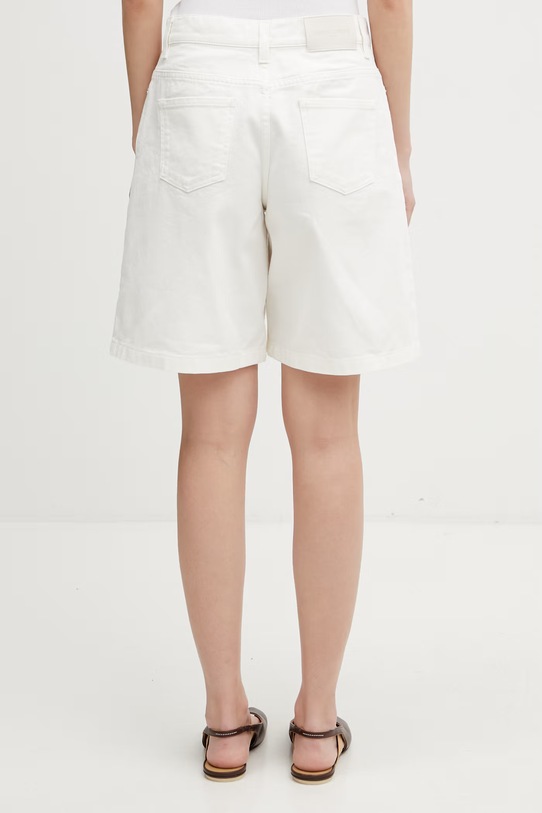 Odzież Maison Kitsuné szorty jeansowe damskie QW01401WD4024 beżowy