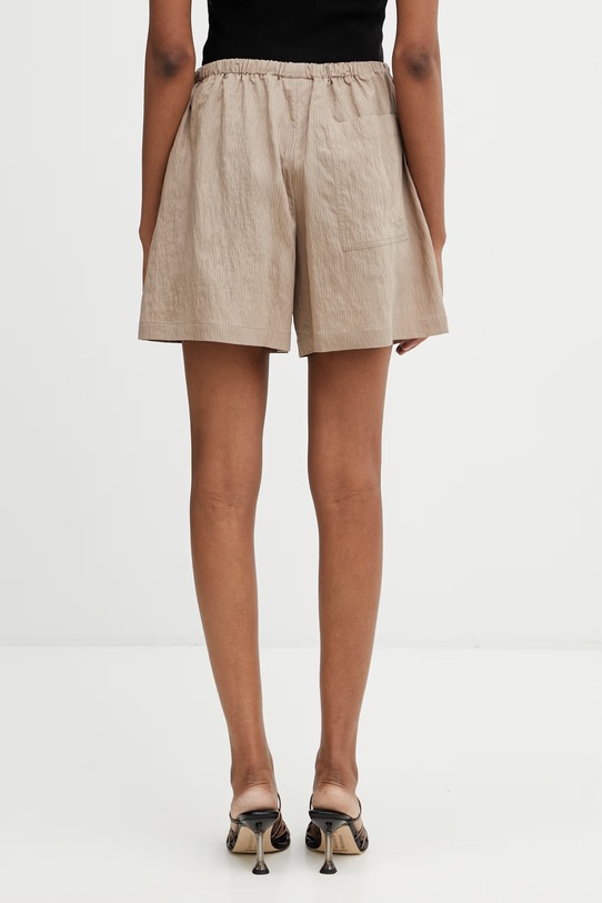 Odzież Maison Kitsuné szorty damskie z modalem QW01402WC5084 brązowy