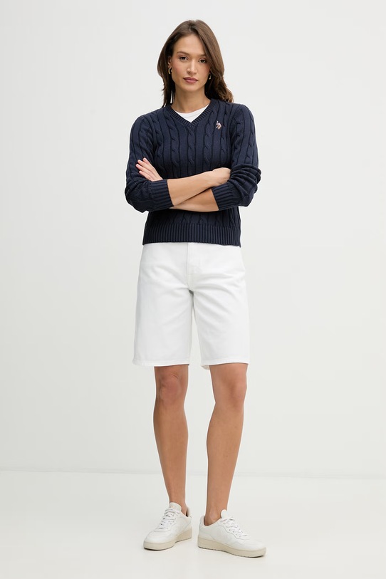 Dkny szorty jeansowe DJ5S8053 biały SS26