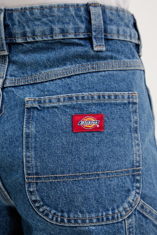 Dickies σορτς Γυναικεία ντένιμ μπλε DK0A88PBCLB1