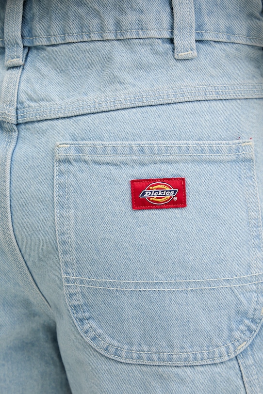 Dickies σορτς Γυναικεία ντένιμ μπλε DK0A88PBC151