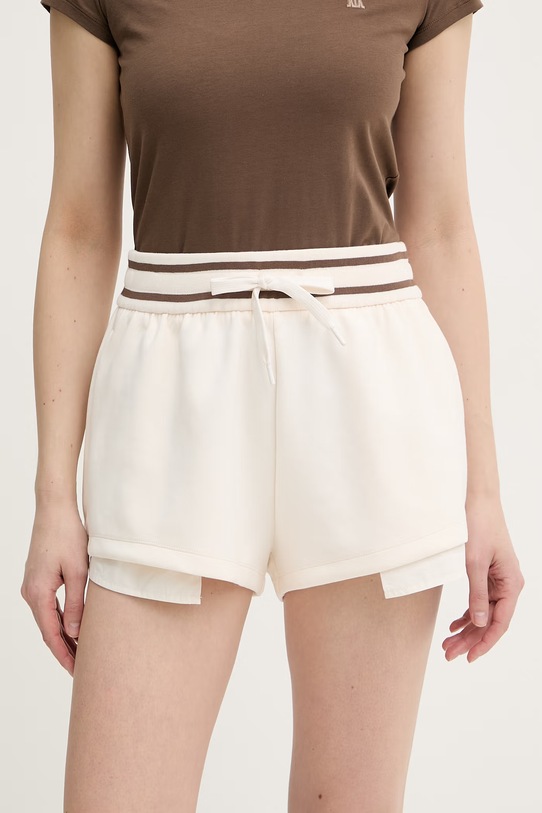 Armani Exchange szorty damskie beżowy XW001749.AF10804