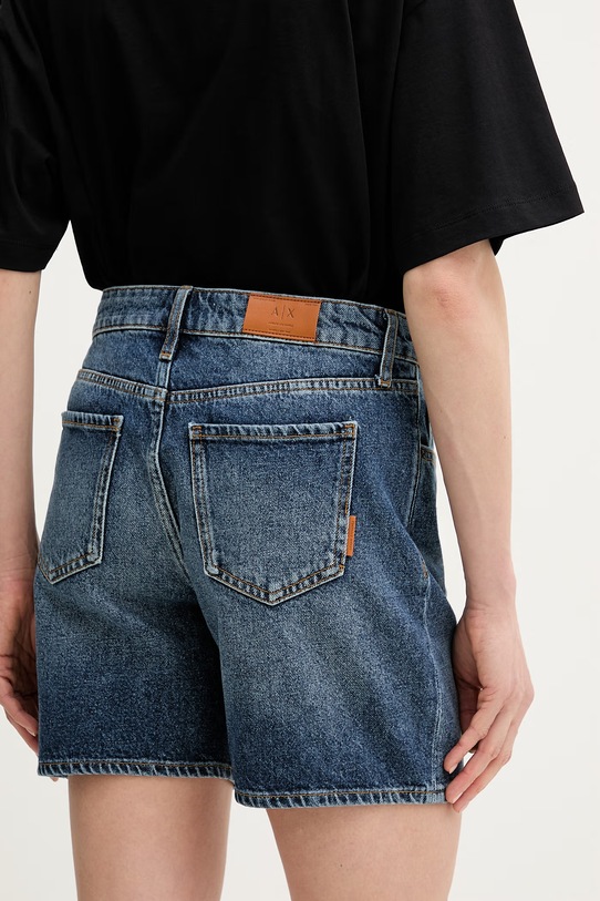 Odzież Armani Exchange szorty damskie jeansowe XW002272.AF21886 niebieski