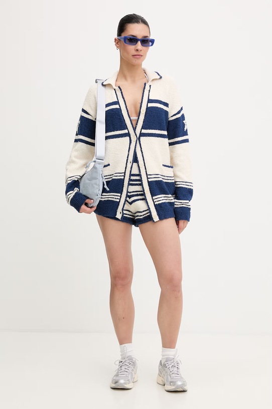 Perfect Moment pantaloni scurți de trening pentru femei, cu bumbac W3001387 bleumarin SS26