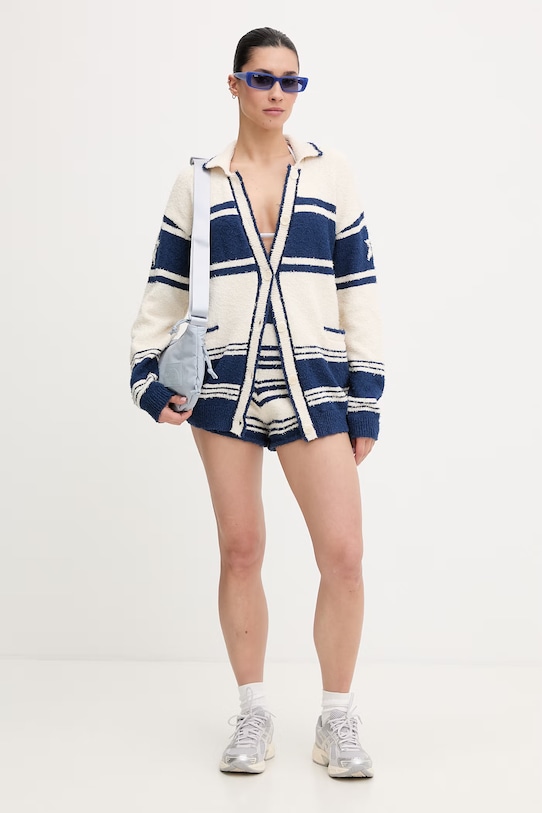 Perfect Moment pantaloni scurți de trening pentru femei, cu bumbac W3001387 bleumarin SS26