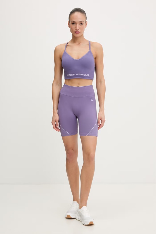 Under Armour szorty sportowe damskie Vanish Seamless 6000648 fioletowy SS26