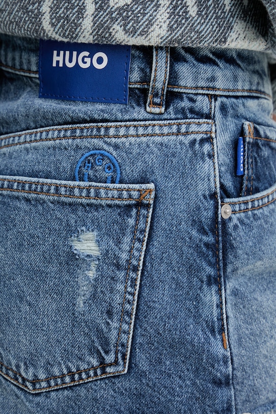 Abbigliamento HUGO blu pantaloncini da donna in jeans Galimon_1_B 50559052 blu