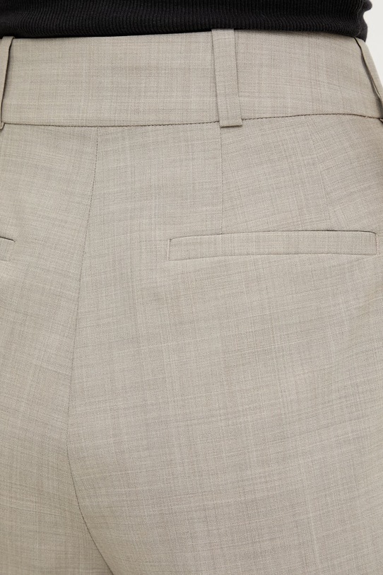 rag & bone szorty eleganckie damskie z wełną Neila szary RA2L25H9MTA