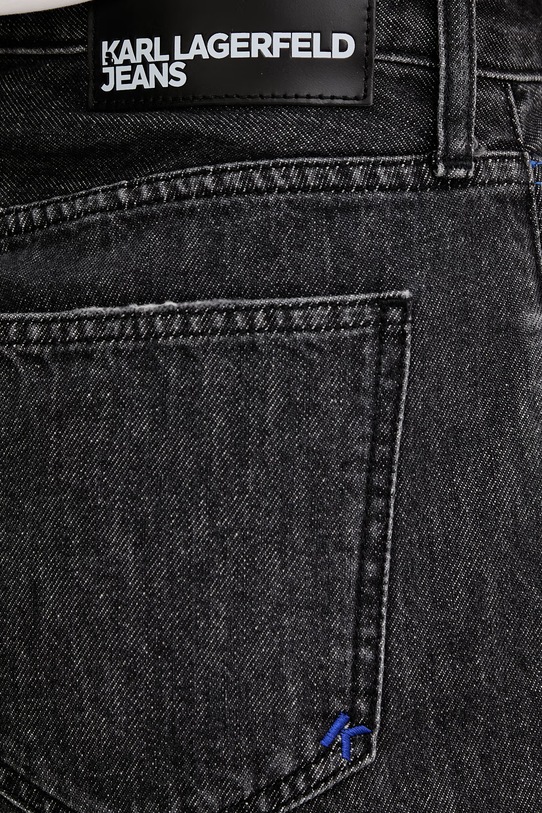 Karl Lagerfeld Jeans kratke hlače ženske bombažne črna B2W10068