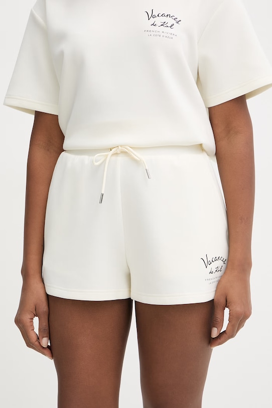 Karl Lagerfeld pantaloni scurți pentru femei, cu modal bej B2W44006