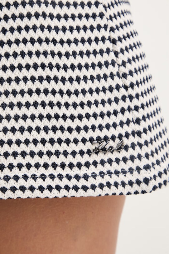 Karl Lagerfeld szorty damskie z bawełną granatowy B2W46059