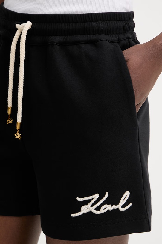 Karl Lagerfeld szorty dresowe damskie czarny B2W10124