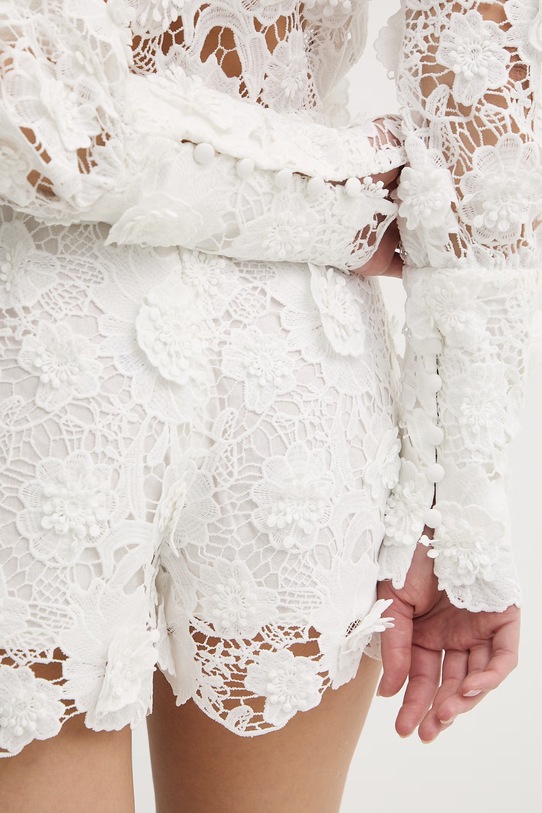 Bardot szorty damskie ażurowe beżowy 60374PB