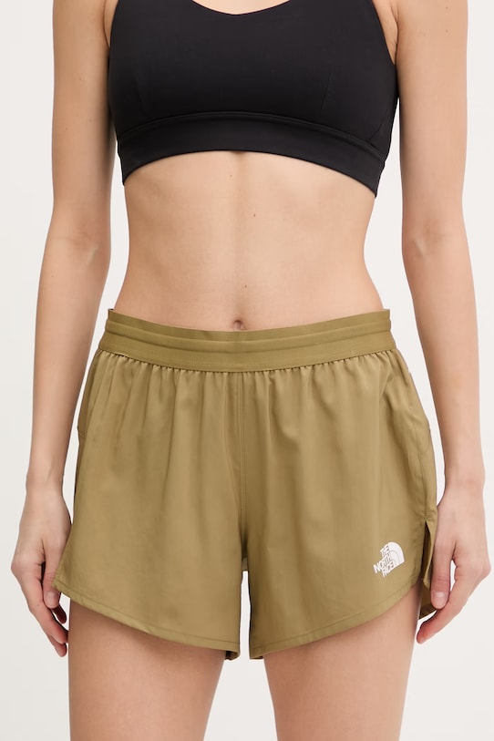 The North Face szorty sportowe damskie LIGHTBRIGHT zielony NF0A8FZG2EL1
