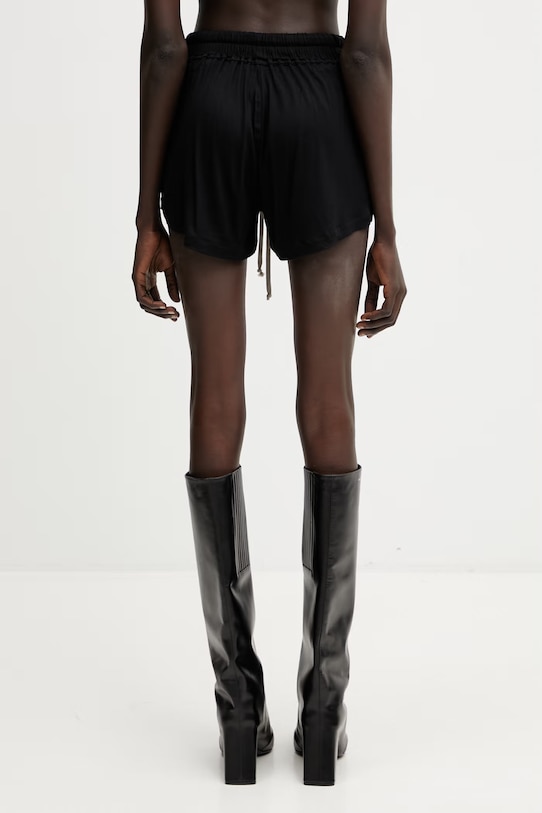 Îmbrăcăminte Rick Owens Lilies pantaloni scurți pentru femei, cu vâscoză LI01F7333.RV negru