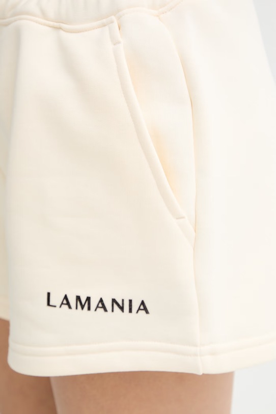 La Mania pantaloni scurți de trening pentru femei, cu bumbac JURY bej JURY