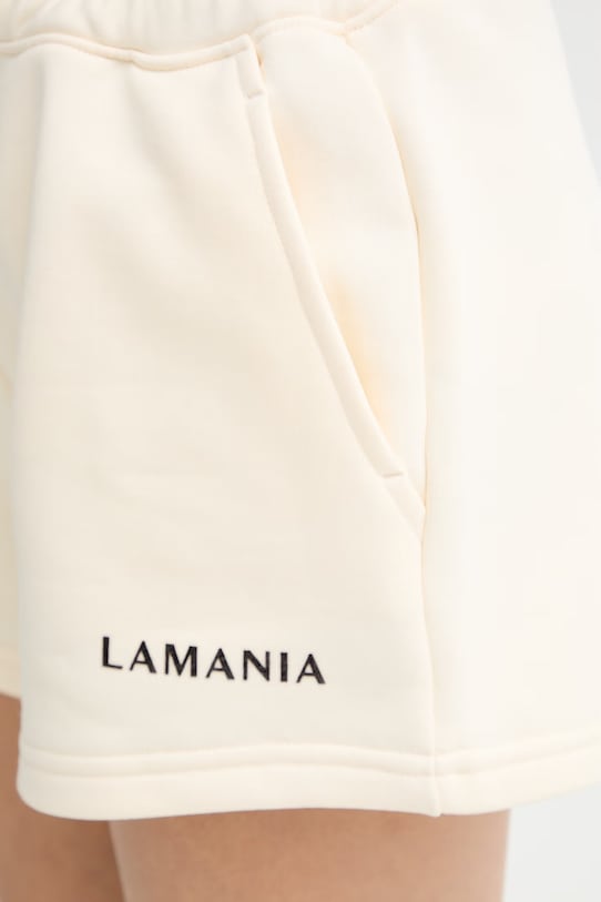 La Mania pantaloni scurți de trening pentru femei, cu bumbac JURY bej JURY