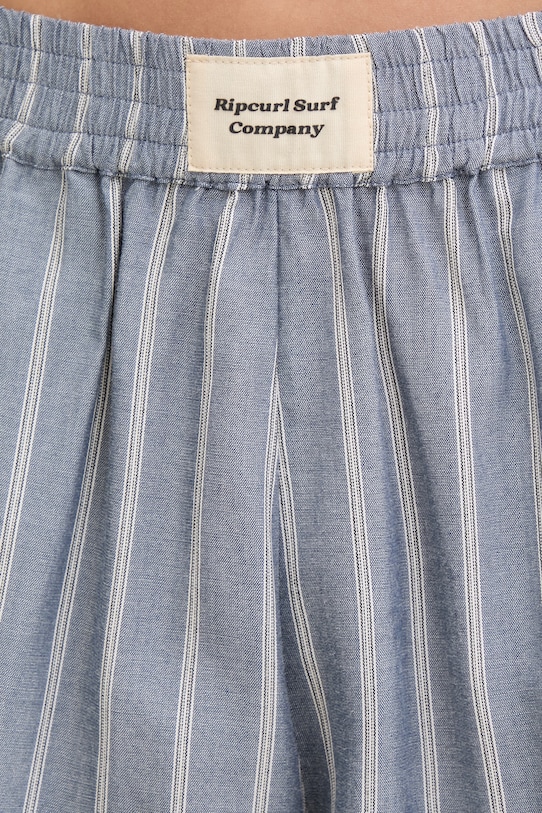 Rip Curl σορτς γυναικεία από βισκόζη BEACH DAYS PINSTRIPE μπλε 051WWS
