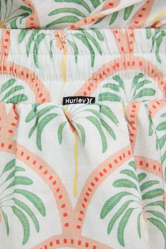 Hurley szorty damskie bawełniane BEACH zielony WSHEU00002