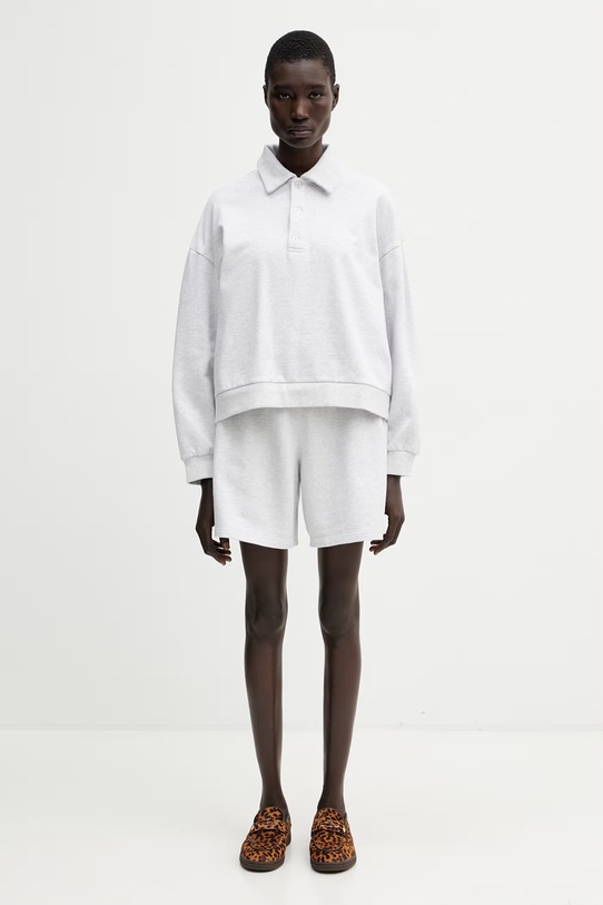 Carhartt WIP W' Brenta Sweat Short szorty dresowe bawełniane damskie I036292.00T60 szary