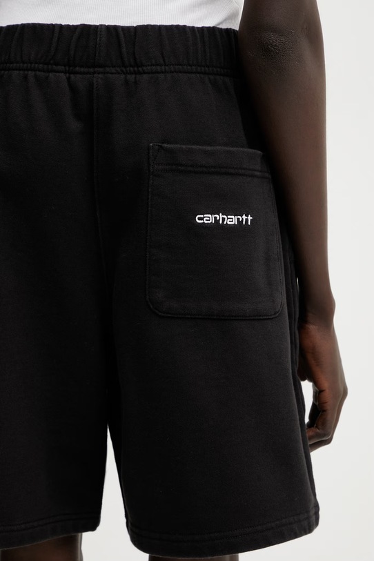 Carhartt WIP W' Brenta Sweat Short szorty dresowe bawełniane damskie czarny I036292.0D260