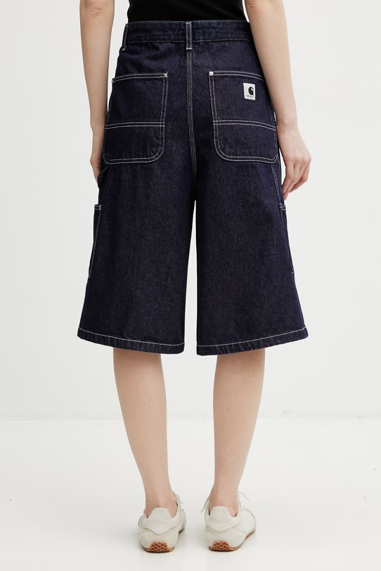 Odzież Carhartt WIP W' Nixon Single Knee Short szorty jeansowe męskie I036704.102 granatowy