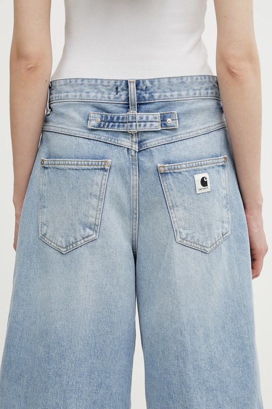 Carhartt WIP W' Belmont Short szorty bawełniane damskie niebieski I036598.01WU