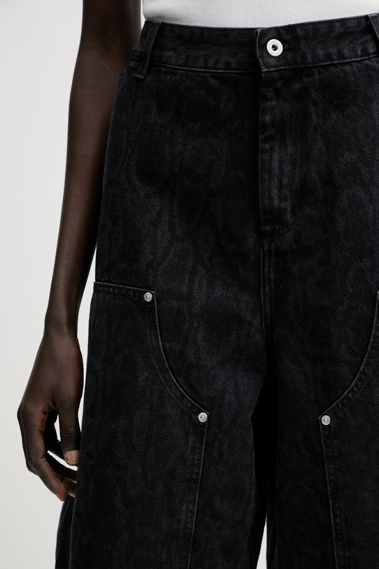 Carhartt WIP W' Snake Nixon Double Knee Short szorty jeansowe damskie czarny I036866.3R260