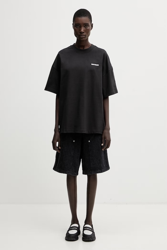 Carhartt WIP W' Snake Nixon Double Knee Short šortky džínové dámské I036866.3R260 černá