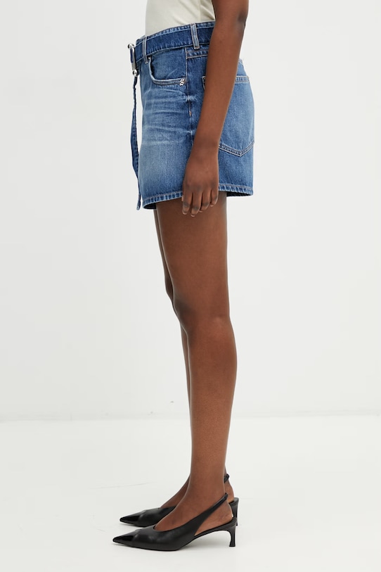 Sportmax Spxfiesta szorty jeansowe damskie 2612141022600 niebieski SS26