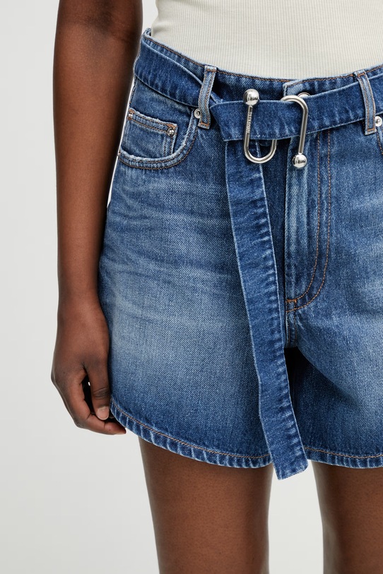 Sportmax Spxfiesta kratke hlače traper za žene plava 2612141022600