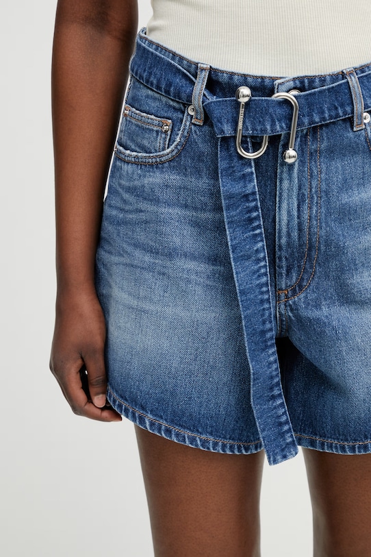 Sportmax Spxfiesta szorty jeansowe damskie niebieski 2612141022600